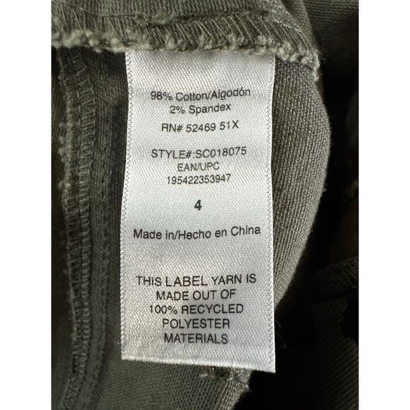 NWT Scoop Women's Leopard Print Green Black Barrel Jeans - Size 4/32" (30x31) - Picture 6 of 6